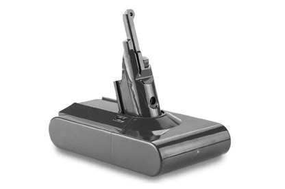 Close up of Dyson V8 battery LED power indicator lights