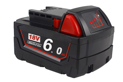 Compatible Replacement Milwaukee M18 18V 6.0Ah Battery