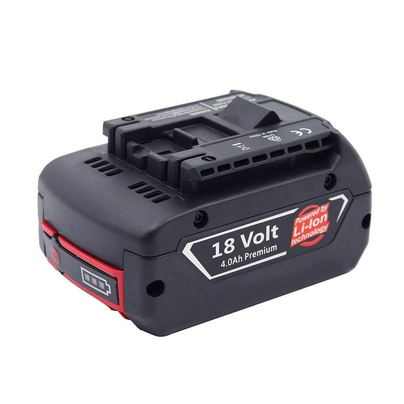 Bosch BAT609 18V battery side view showing compact design