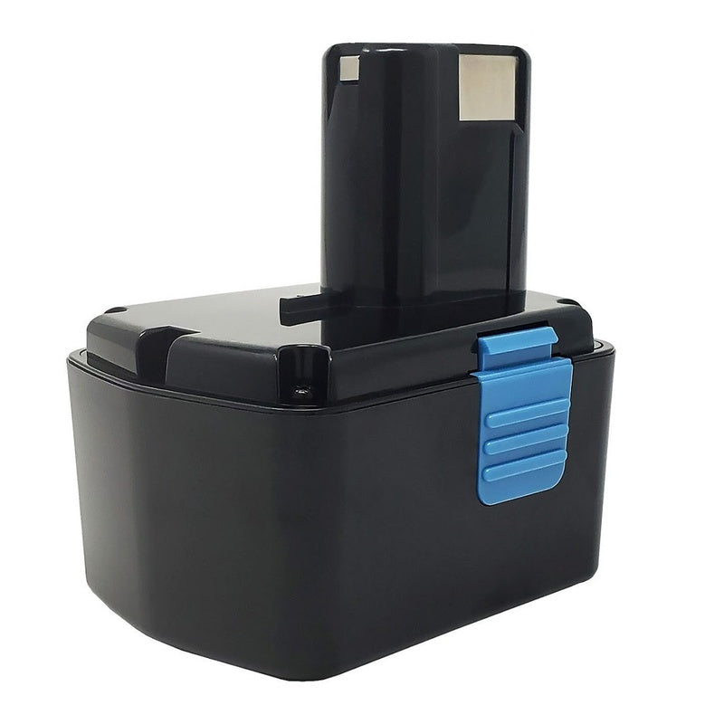 Hitachi 144V battery side view showing compact design