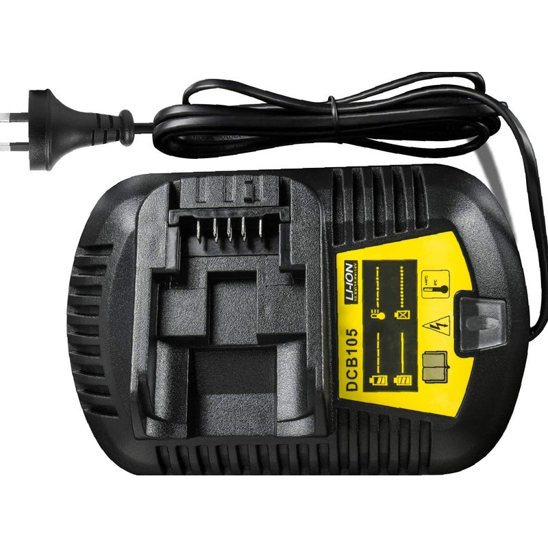 Dewalt tool charger replacement front view showing charging port