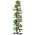 8 tier flower stand plant pot rack in black iron full view