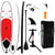 Side view of inflatable stand up paddle board 96ft in blue colour