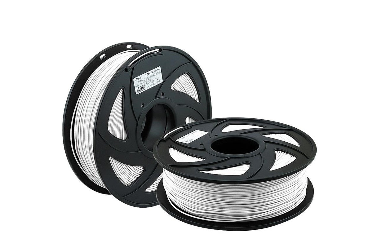 Close up of 3D printer filament PETG 175mm diameter detail