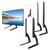 TV stand for 27-65 inch screens in black steel frame