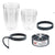 Juicer cups and blade kit showing tall 24oz cup in clear BPA free plastic