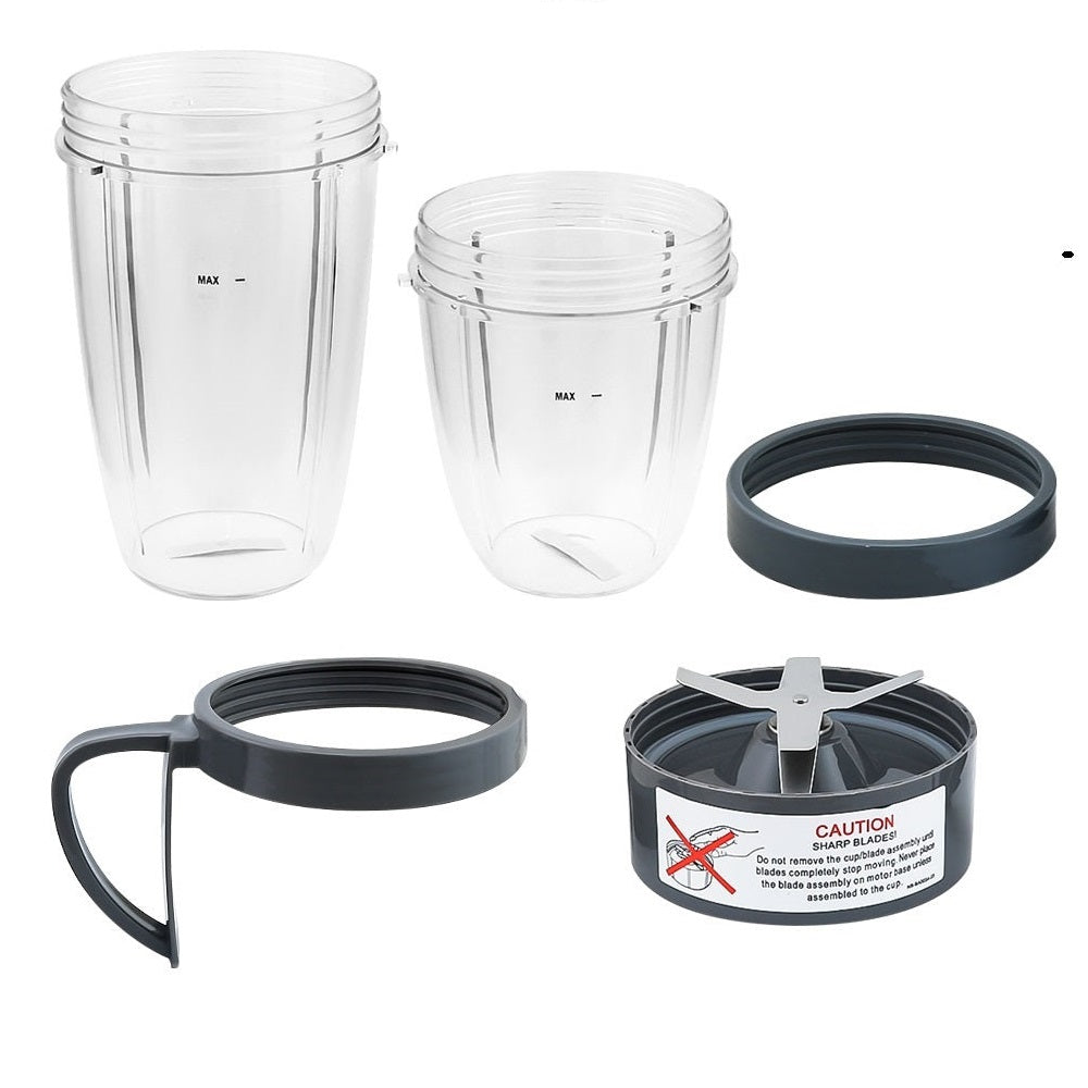 5pcs Cups and Blade Replacement Kit For NutriBullet Juicer 900W/600W