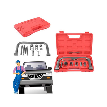 Valve spring compressor tool kit steel material close up