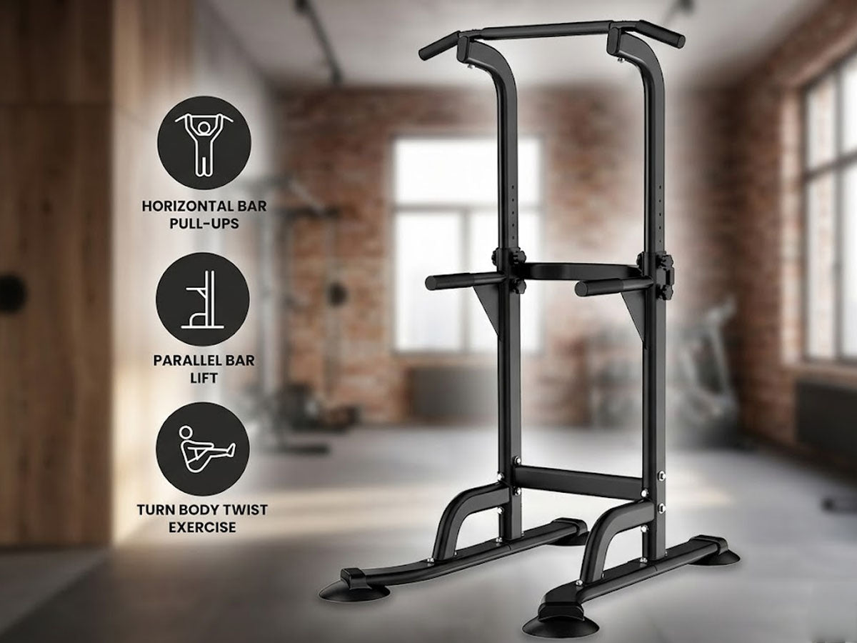 Power Tower Pull-Up & Chin-Up Station – Adjustable Workout Equipment