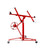 Drywall panel lifter red steel frame side view