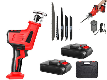 48V cordless reciprocating saw with LED light for dark areas