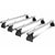 Car roof racks side view showing adjustable alloy cross bars