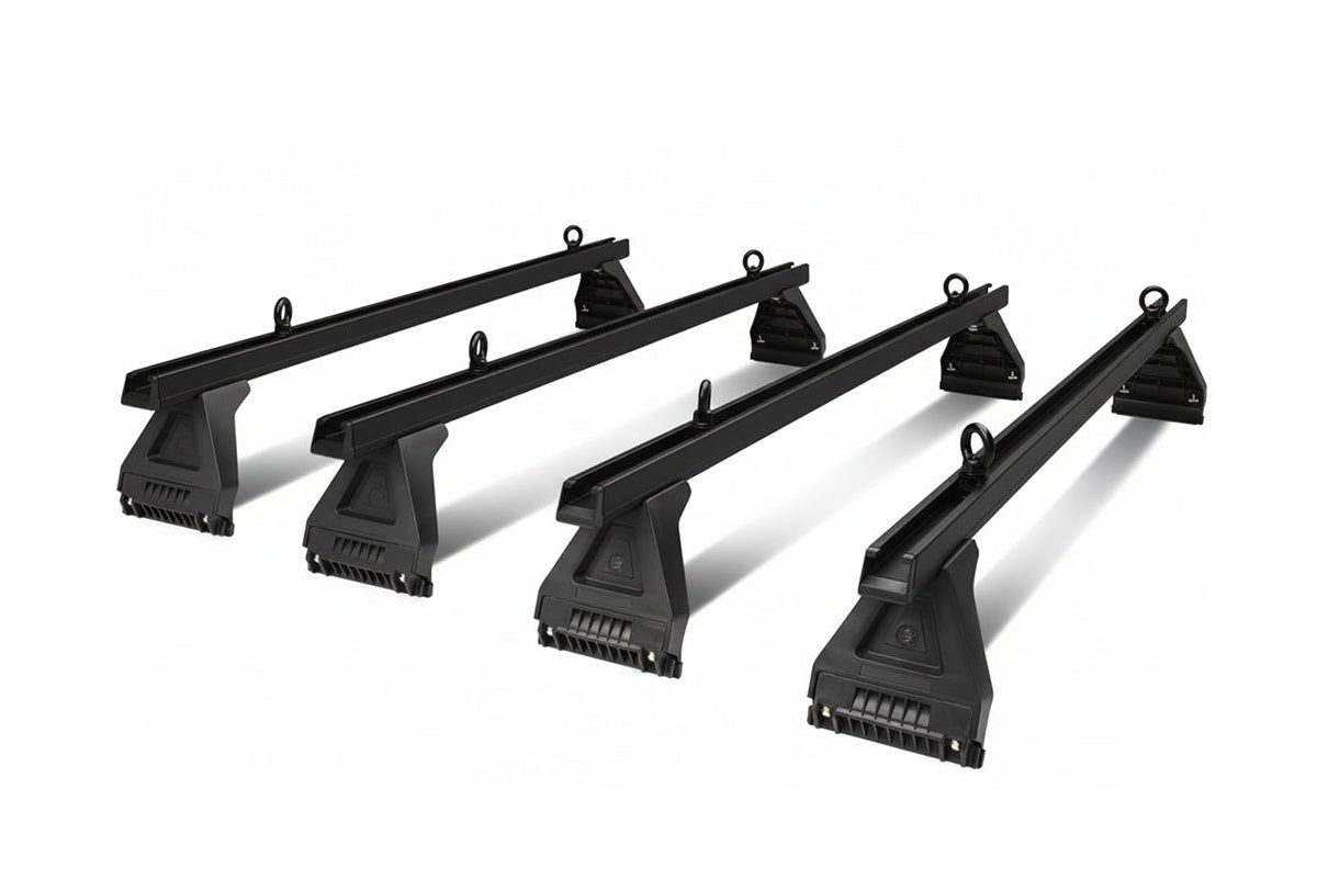 Close up of Toyota roof racks gutter clamp detail