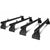 Car roof racks aluminium cross bar side view showing length