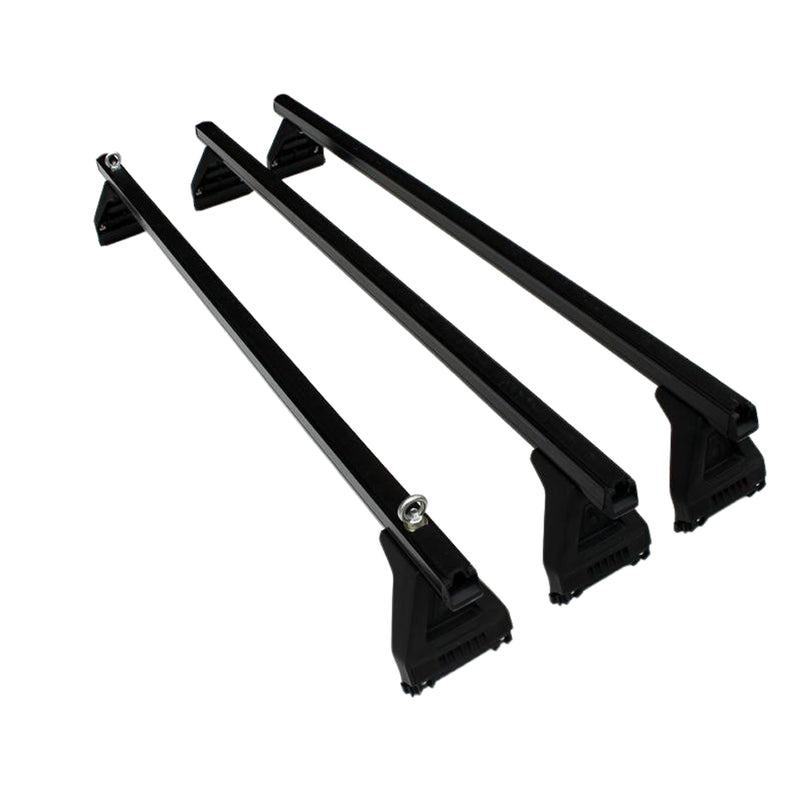 Toyota Hiace roof rack cross bar aluminium side view