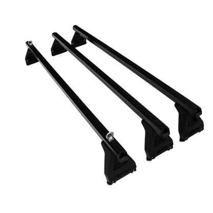 Toyota Hiace roof rack cross bar aluminium side view