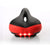 Bike saddle wide leather seat with memory foam padding