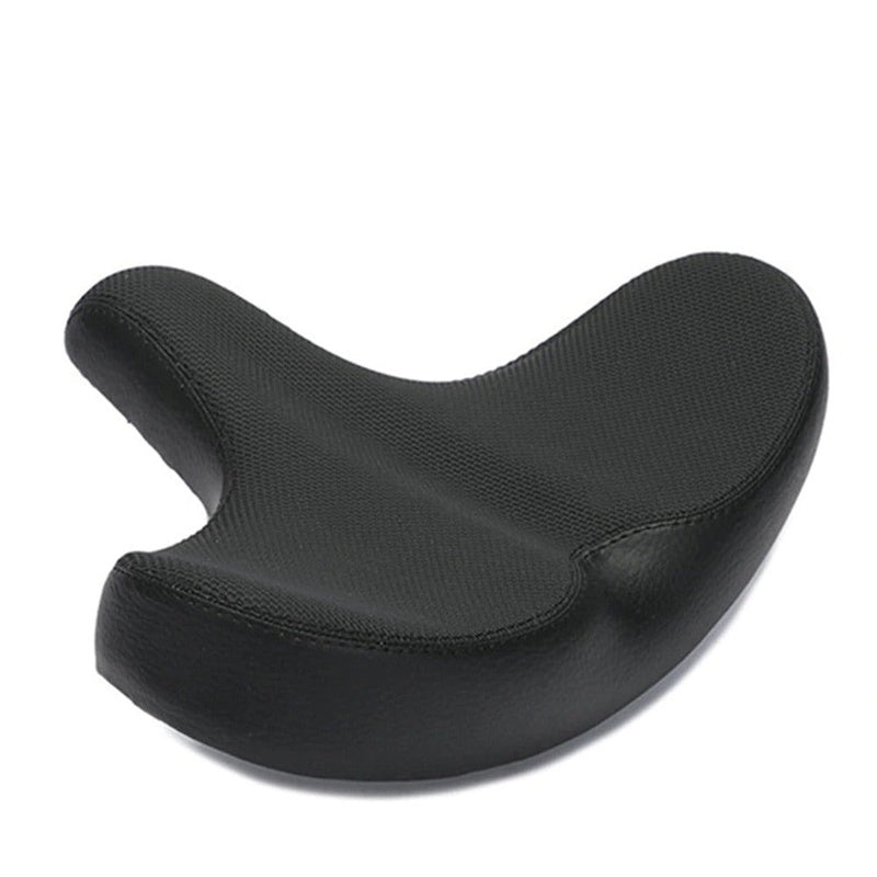 Bike saddle wide gel cruiser seat in black PU leather