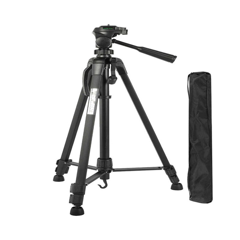 Universal camera tripod aluminium legs close up
