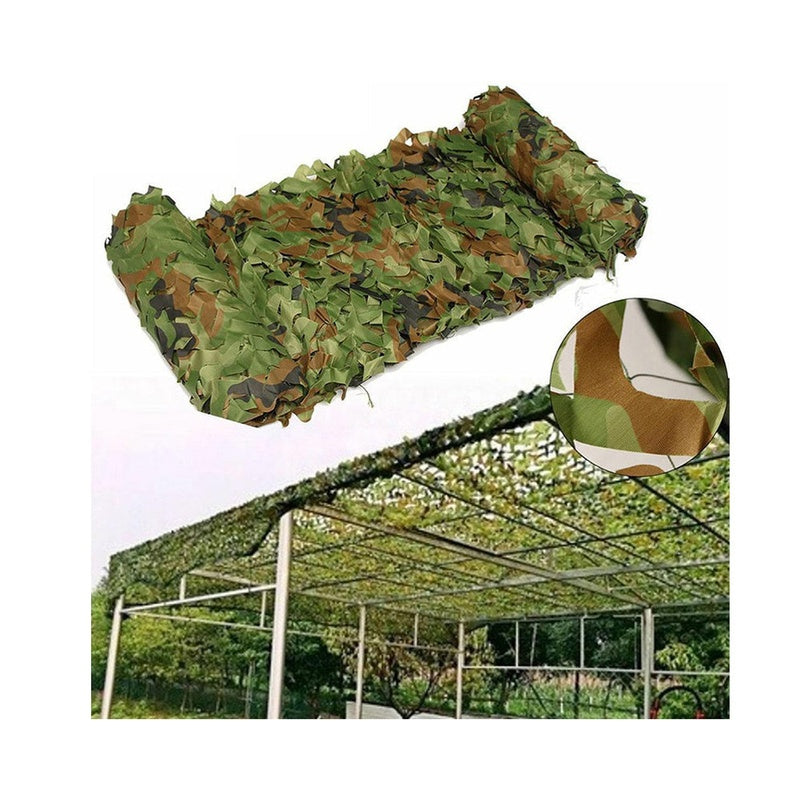 Camouflage net 6m x 4m showing 3D leaf pattern detail