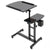 Laptop table desk stand black colour with adjustable height