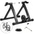 Bike trainer front wheel riser block in black steel and plastic