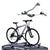 Bike rack bike carrier silver aluminium side view on roof