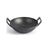 Cast iron wok pan 36cm top view showing thick walls