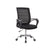 Office chair mesh back showing breathable black fabric
