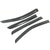 Ford Ranger window visors black colour side view