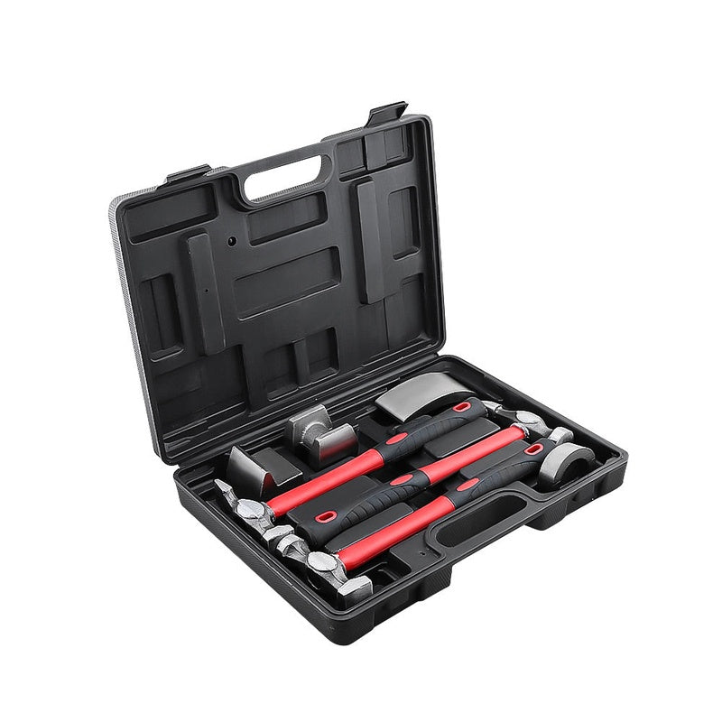 Panel beating tools repair kit with carbon steel shrinking hammer