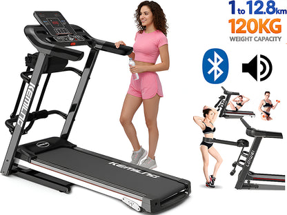 Multifunctional Foldable Treadmill 120 kg Capacity