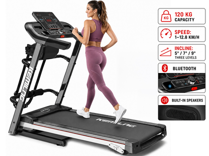 Multifunctional Incline Treadmill 120KG Capacity