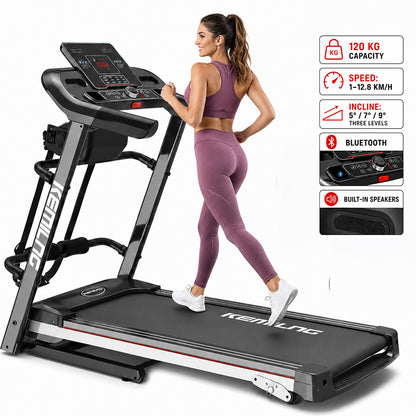 Multifunctional Incline Treadmill 120KG Capacity