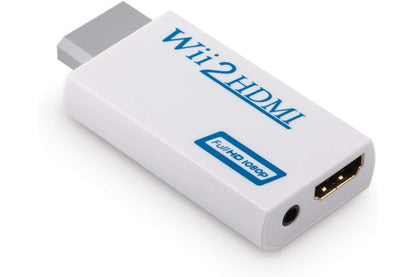 Close up of Wii HDMI converter 35mm audio jack