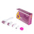Derma roller 6 in 1 kit showing stainless steel needles close up