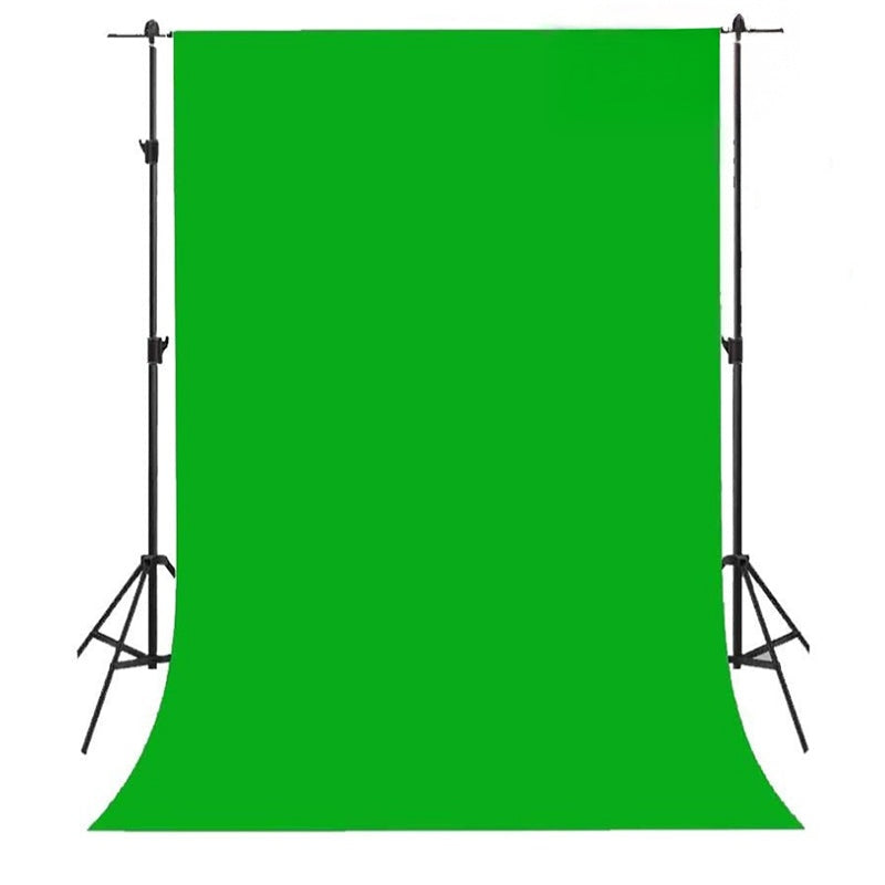 Green screen backdrop showing full 3m by 5m size in studio