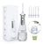 Water flosser cordless teeth cleaner side view showing white body