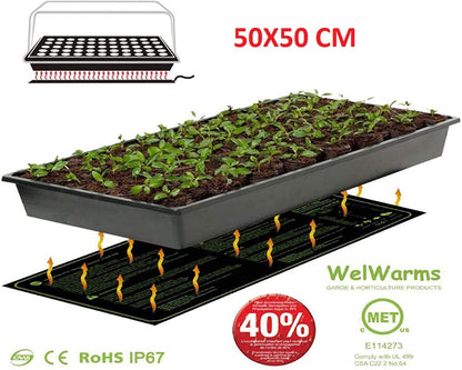 Seedling heat mat compact size suitable for small indoor gardens