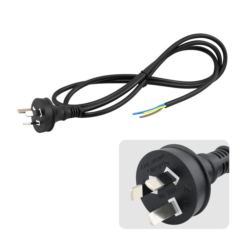 Power cord 3 pin cable 10A showing full 12 metre length