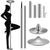 Adjustable dancing pole showing full chrome steel structure