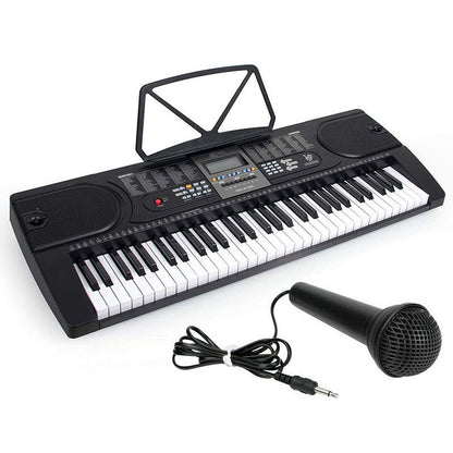 Keyboard Piano 61 keys front view with built-in speakers