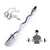 Olympic barbell bar showing full 120cm length in steel finish