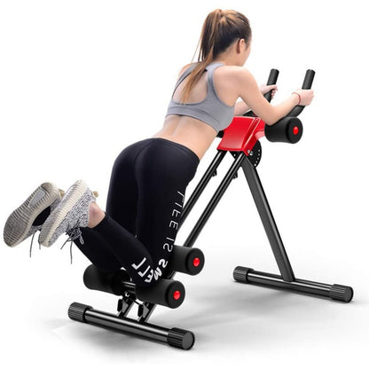 Abdominal trainer thin waist machine front view with digital display
