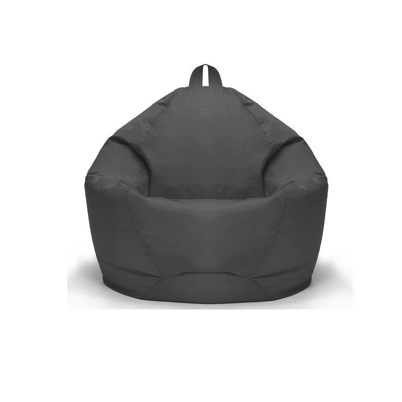 Outdoor water resistant bean bag cover in light grey fabric