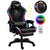 Gaming Chair with Footrest – RGB Gaming Chair with Speakers & Lights