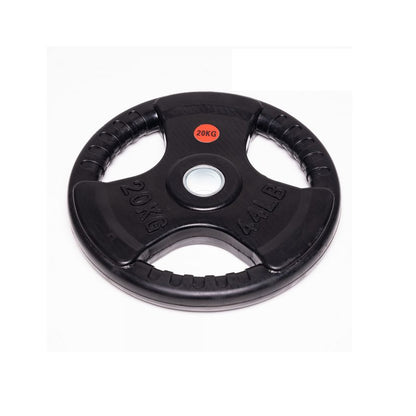 Olympic bumper weight plate 20kg showing rubber surface