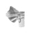 Ultrasonic nebulizer inhaler front view in grey colour