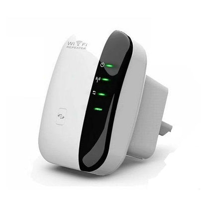 Wireless-N Wifi Repeater showing front view with NZ plug