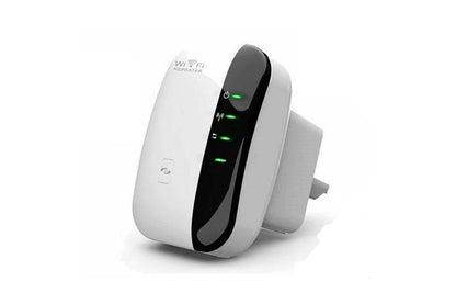 Side angle of Wireless-N Wifi Repeater highlighting compact design